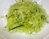いつものサラダ生ハム花とヒラヒラきゅうり作り方3写真