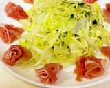 いつものサラダ生ハム花とヒラヒラきゅうり作り方6写真