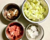朝にさっぱりと♡鶏肉無し♡白菜のお雑煮♡作り方1写真