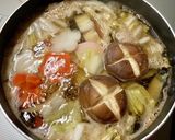 朝にさっぱりと♡鶏肉無し♡白菜のお雑煮♡作り方8写真