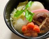 朝にさっぱりと♡鶏肉無し♡白菜のお雑煮♡作り方11写真
