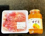 鳥もも肉の柚子茶焼き作り方1写真