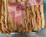 チーズベーコンエッグ耳パン作り方3写真