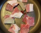 スナップエンドウと豚肉のガラ炒め作り方2写真