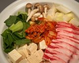キムチ鍋！鍋の素だけでなく味付けプラス！作り方1写真