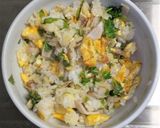 セロリの葉でチャーハン作り方7写真