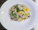 セロリの葉でチャーハン作り方8写真