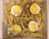 芋と玉ねぎとゆで卵のグラタンを食べたくて作り方3写真