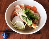 蟹と海老と帆立のお雑煮作り方7写真