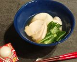 むね肉で蒸し鶏と出汁。鶏だし雑煮2022作り方11写真