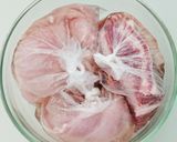 むね肉で蒸し鶏と出汁。鶏だし雑煮2022作り方3写真