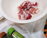 市販の生ハムチーズ巻きとカボチャの餃子作り方4写真