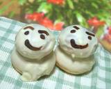 Xマスケーキの飾り☆プチシュー雪だるま♪作り方6写真