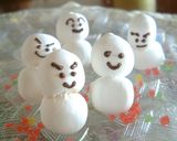 Xマスケーキの飾り☆プチシュー雪だるま♪作り方7写真