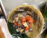 お節リメイク筑前煮蒲鉾飯泥棒甘辛春雨炒煮作り方11写真