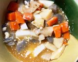 お節リメイク筑前煮蒲鉾飯泥棒甘辛春雨炒煮作り方13写真