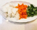 お雑煮に飽きたら♡大根かきたま餅スープ作り方1写真