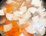 お雑煮に飽きたら♡大根かきたま餅スープ作り方3写真