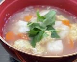 お雑煮に飽きたら♡大根かきたま餅スープ作り方5写真