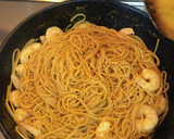 絶品　最強　エビとトマトのスパゲッティ作り方5写真