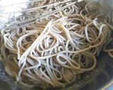 ◆リメイク♡とろとろ卵の蕎麦ピッツァ◆作り方2写真