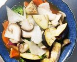 お一人様☆飯泥棒根菜茄子甘辛温野菜サラダ作り方14写真