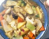 お一人様☆飯泥棒根菜茄子甘辛温野菜サラダ作り方15写真