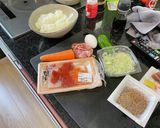 納豆明太子チャーハン作り方1写真