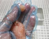 無添加　胸肉小粒作り方4写真