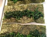 ほうれん草のゴマ和え海苔巻き作り方1写真