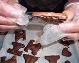 バレンタインハートの見えるチョコクッキー作り方12写真