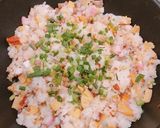 余ったおせちの具材で、チャーハン！作り方5写真