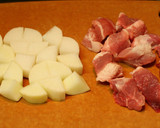 豚角切り肉と大根の五香粉炒め煮作り方1写真