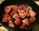 豚角切り肉と大根の五香粉炒め煮作り方3写真