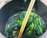 たまごとほうれん草の中華スープ作り方2写真