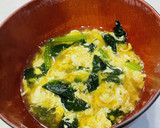 たまごとほうれん草の中華スープ作り方5写真