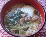お雑煮のお出汁で、温かいお素麺♪作り方2写真