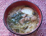 お雑煮のお出汁で、温かいお素麺♪作り方3写真