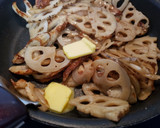 れんこんとちくわのバターじょうゆきんぴら作り方3写真