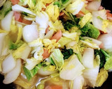 簡単！白菜とウインナーの塩あんかけ作り方6写真