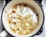 鳥肉とキノコの煮つけをとろろがけで作り方2写真