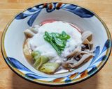 鳥肉とキノコの煮つけをとろろがけで作り方6写真