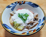 鳥肉とキノコの煮つけをとろろがけで作り方6写真
