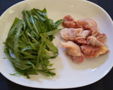 水菜と焼き餅のみぞれ煮作り方1写真