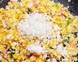 お正月・お節の残りで　簡単！パラパラ炒飯作り方7写真