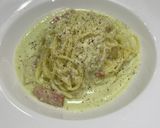 プロの味!アボカドと貝柱のクリームパスタ作り方9写真