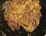ざるそばのトッピング♪ソーセージの卵炒め作り方7写真