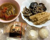 余ったおせちとお餅でおこわ風炊き込みご飯作り方1写真