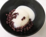 簡単♪冷凍餅の甘酒ゆで小豆きな粉かけ作り方2写真
