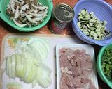 鶏肉とシメジのトマト煮込み作り方1写真